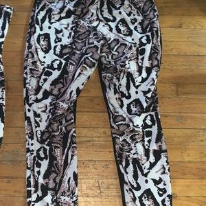 Nicki Minaj Black & Python Leggings Pant 3XL